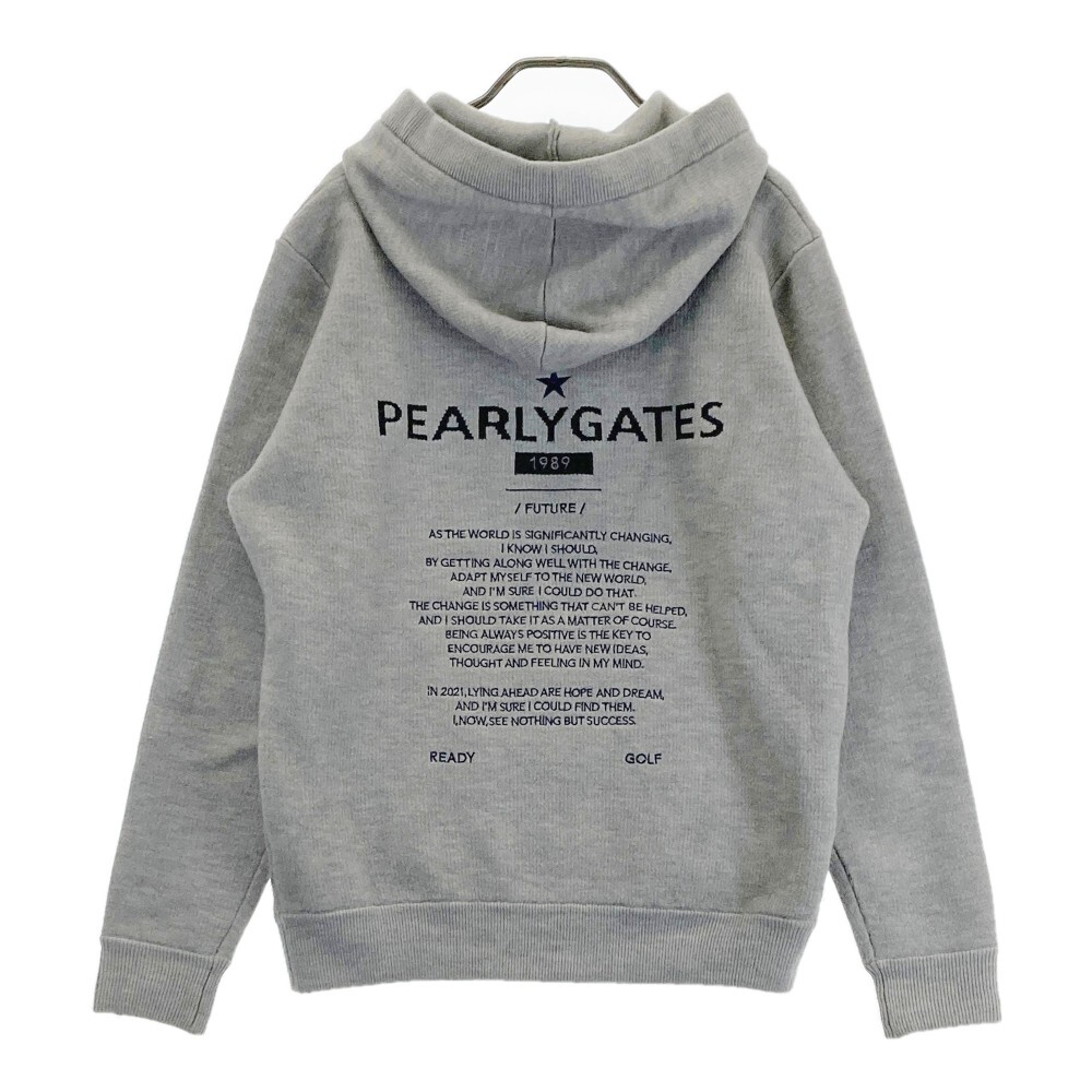 PEARLY GATES パーリーゲイツ ウール混ニットフルジップパーカー 5 PEARLY GATES パーリーゲイツ ウール混ニットフルジップパーカー 5