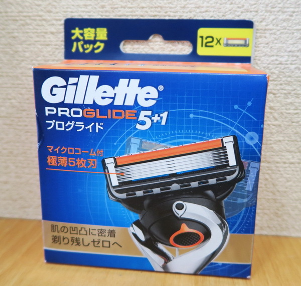 ★新品 ジレット フュージョン５＋１ プログライド　薄刃５枚刃 替刃１２個入
