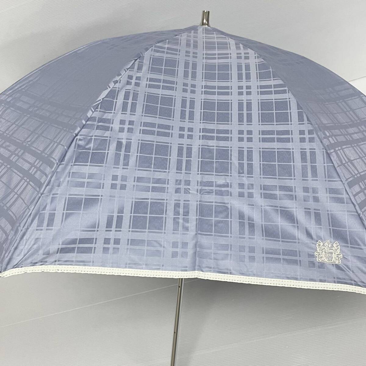  новый товар 52606 Aquascutum Aquascutum голубой 99% затемнение .. затемнение ..UV c функцией маленький pala. дождь двоякое применение зонт от солнца зонт от дождя 