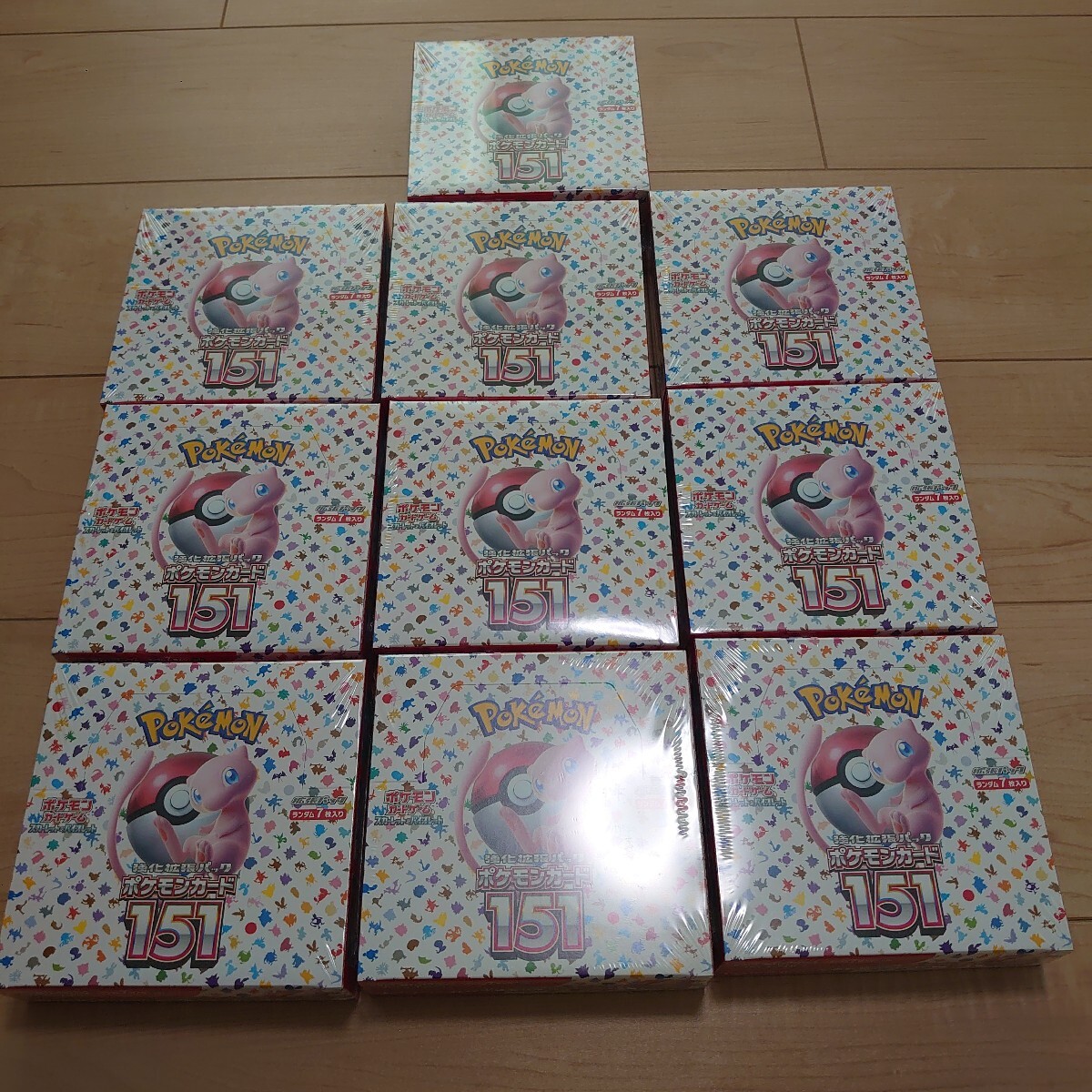 ［シュリンク付］［プチプチ発送］［未開封］ポケモンカード151 10BOX　