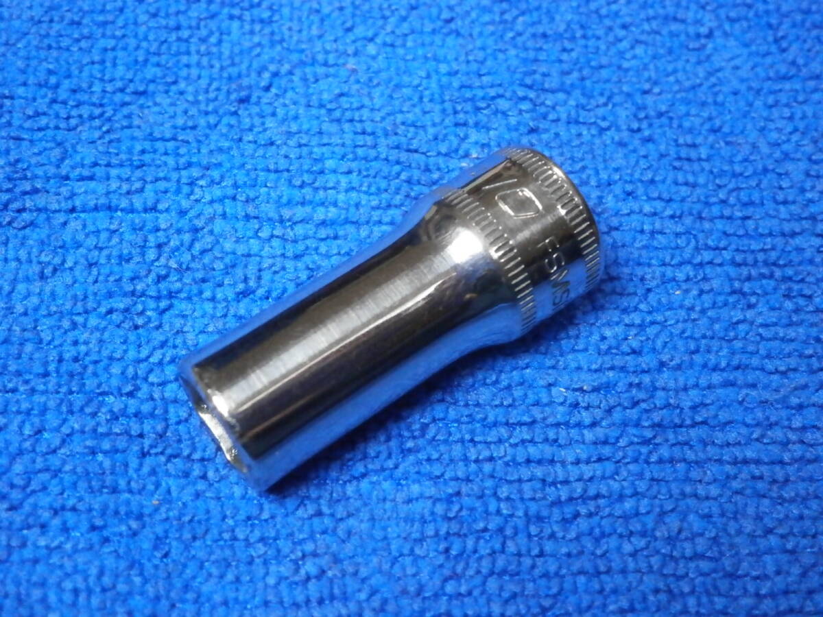 スナップオン Snap-on セミディープソケット 10㎜ FSMS10 6角 差込3/8sq 9.5mm ソケット セミディープ