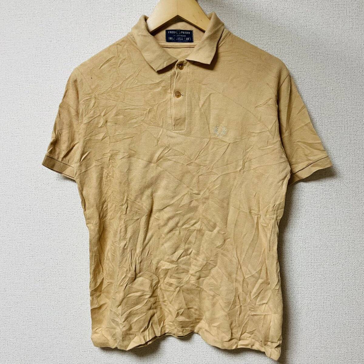 FREDPERRY フレッドペリー ポロシャツ 半袖 鹿の角 古着 FREDPERRY フレッドペリー ポロシャツ 半袖 鹿の角 古着