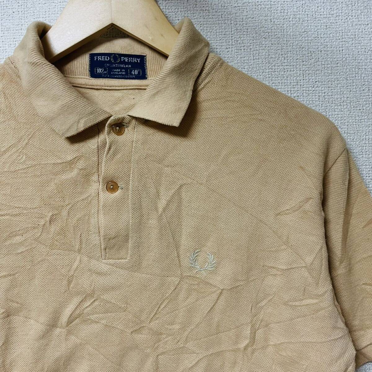 FREDPERRY フレッドペリー ポロシャツ 半袖 鹿の角 古着