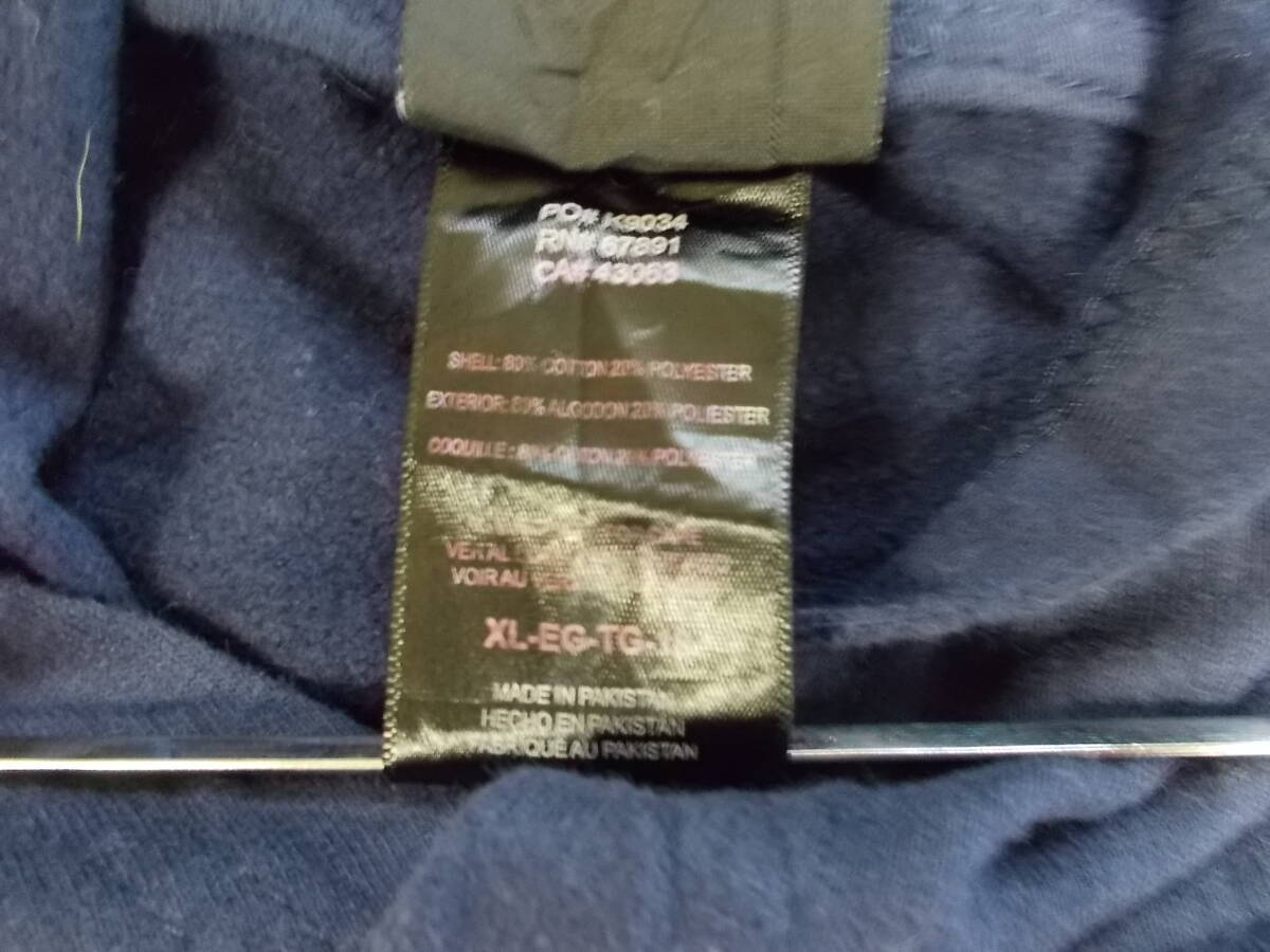 e1073◆NFL TEAM APPAREL NEW ENGLAND PATRIOTS スウェットフーディー◆ニューイングランド ペインリオッツ ユース サイズXL ネイビー 6H_画像7