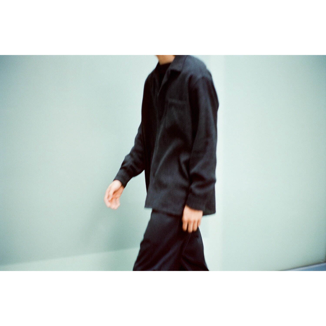 22SS COMOLI カシミヤ和紙 オープンカラーシャツ CARCOAL 22SS COMOLI カシミヤ和紙 オープンカラーシャツ CARCOAL