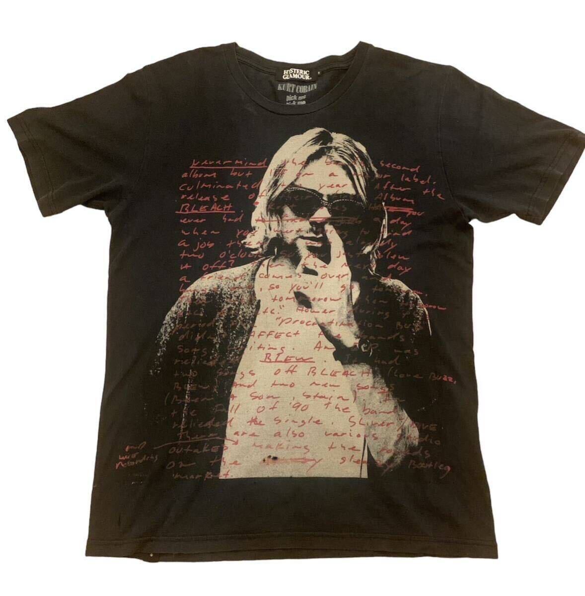 キムタク着　ヒステリックグラマー　カートコバーンTシャツ