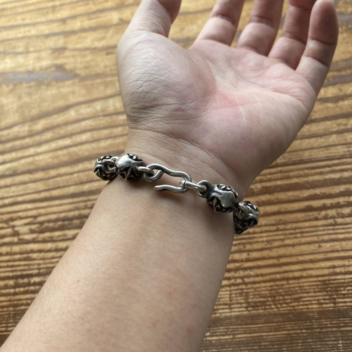 初期 A&G エーアンドジー ラージボール ブレスレット バイパー 初期 A&G エーアンドジー ラージボール ブレスレット バイパー