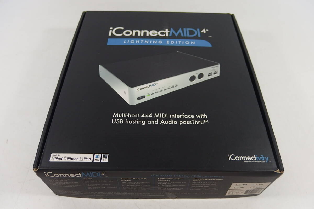 ◆iConnectivity アイコネクティビティ iConnectMIDI4+ Lightning Edition MIDIインターフェイス