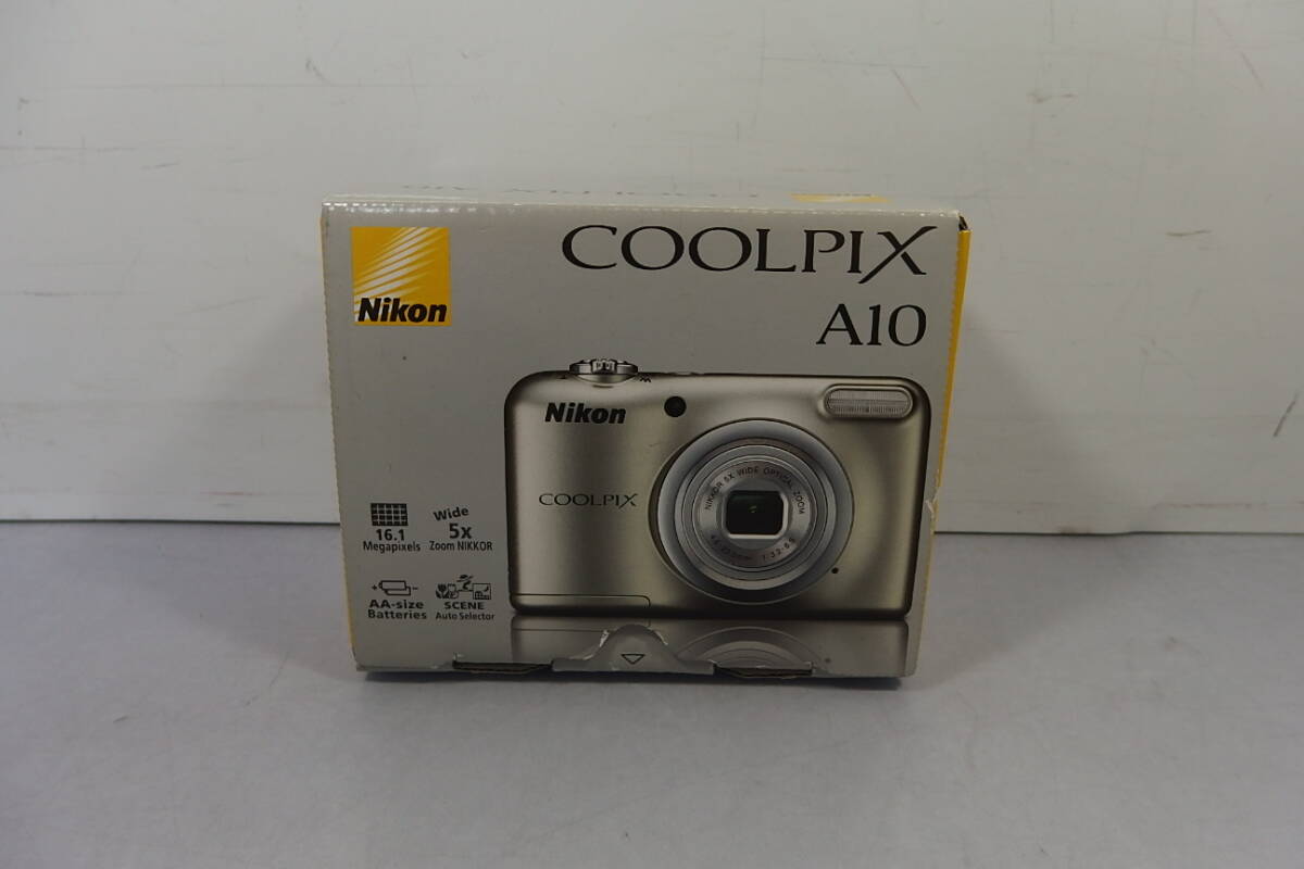 ◆未使用 Nikon(ニコン) 高画質 デジタルカメラ COOLPIX A10 SL(シルバー) 高速ハイスピード NIKKORレンズ 乾電池使用可能 デジカメ