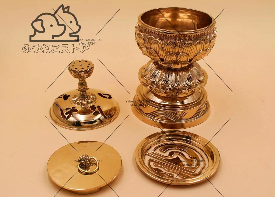 密教法具 寺院用仏具」 大悲香炉 銅製 磨き仕上げ 31cm 仏壇・仏具 密教法具 寺院用仏具」 大悲香炉 銅製 磨き仕上げ 31cm 仏壇・仏具
