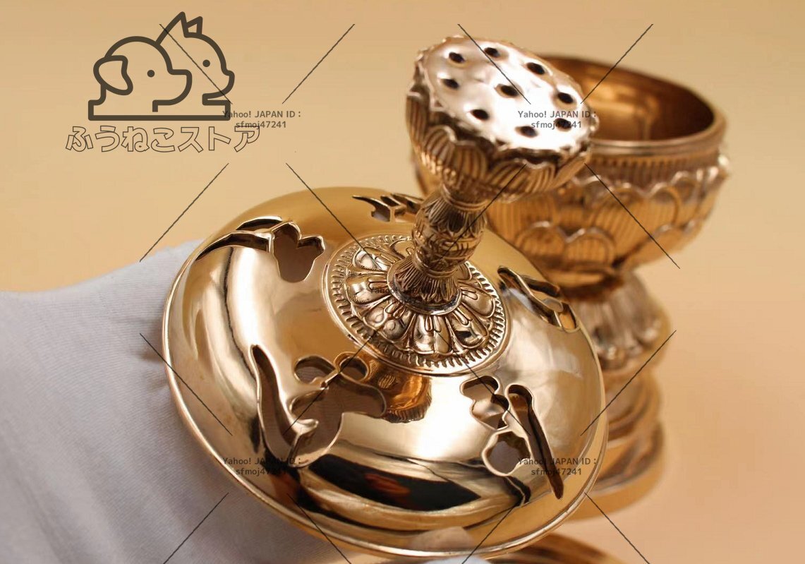 密教法具 寺院用仏具」 大悲香炉 銅製 磨き仕上げ 31cm 仏壇・仏具 密教法具 寺院用仏具」 大悲香炉 銅製 磨き仕上げ 31cm 仏壇・仏具