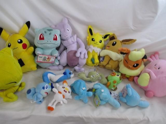 【まとめ売り 中古品】 アニメ ポケットモンスター ポケモン ケーシィ イーブイ サンダー 他 ぬいぐるみ 等 グッズセ