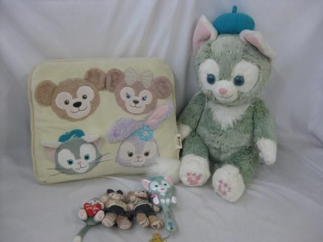 【同梱可】中古品 ディズニー ジェラトーニ 他 Mサイズ ぬいぐるみ バッジ クッション ブラシ 等 グッズセット
