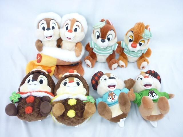【同梱可】中古品 ディズニー チップとデール のみ てんとう虫 クリスマス ぬいぐるみ グッズセット