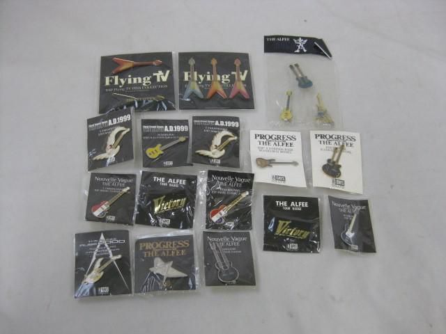 【同梱可】中古品 アーティスト THE ALFEE ピンバッジ セット PROGRESS Flying TV 等 グッズセット