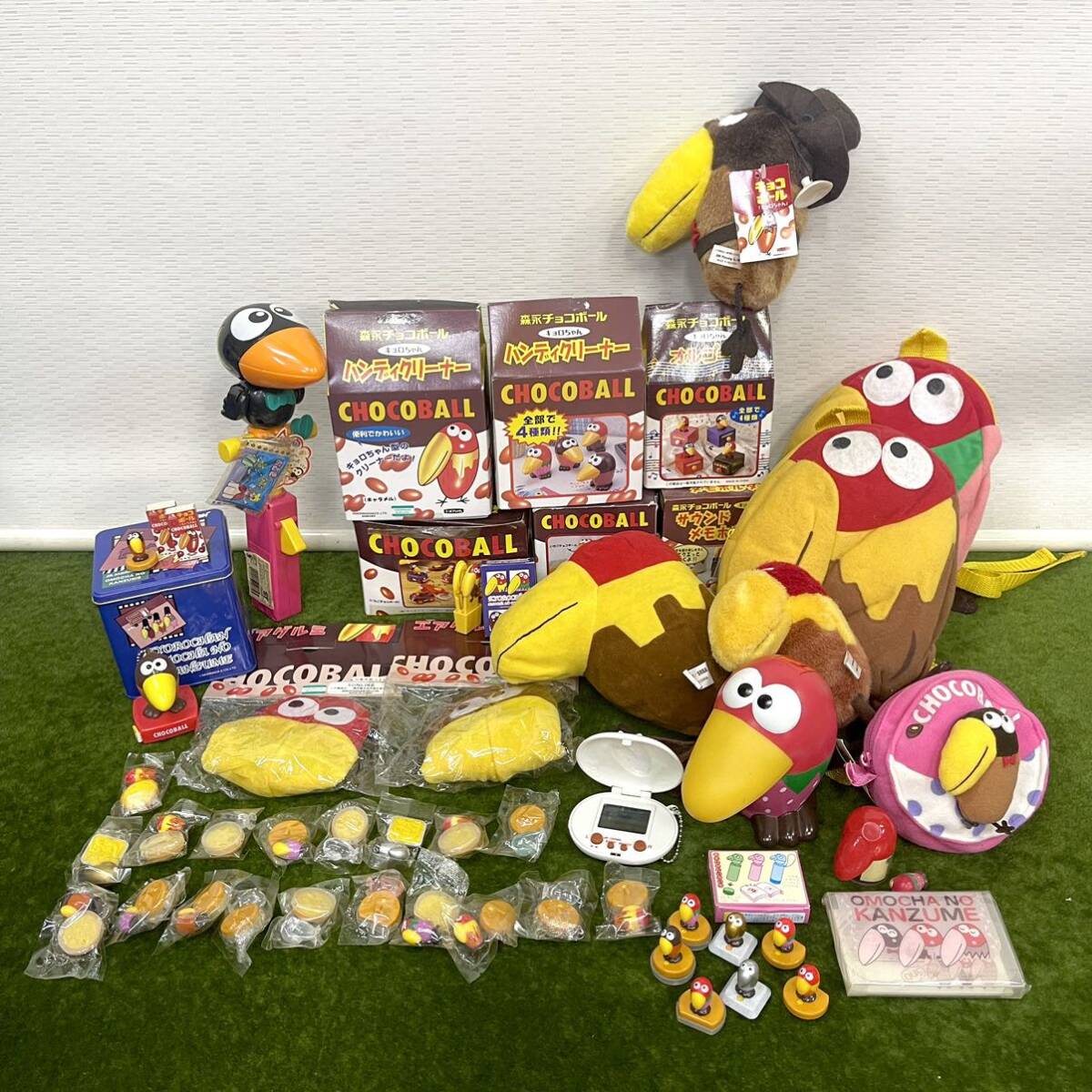 キャラクターグッズ/キャラクター雑貨 キョロちゃんグッズまとめ スタンプ/ポータブルゲーム/ぬいぐるみ/ハンディークリーナー/オルゴール