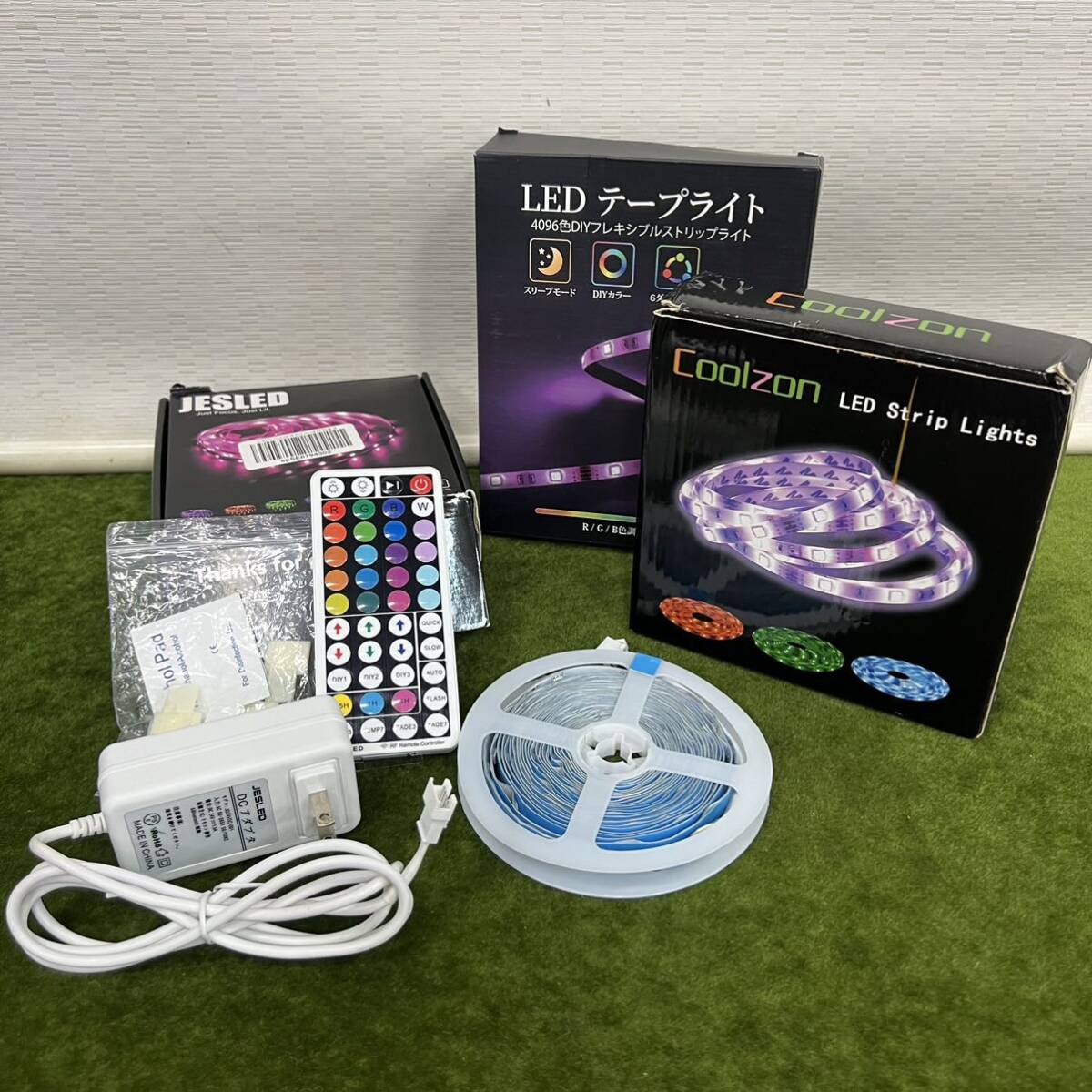 ★☆ LEDテープライト/インテリア LED照明/ルーム照明 調光機能付き/3点まとめ