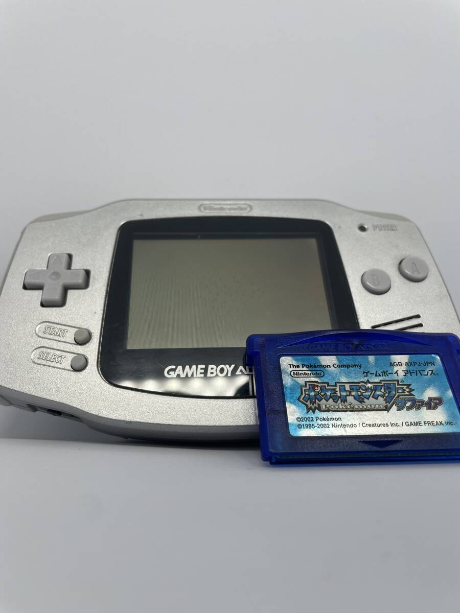 GBA ゲームボーイアドバンス（シルバー）＋ポケットモンスターサファイアセット