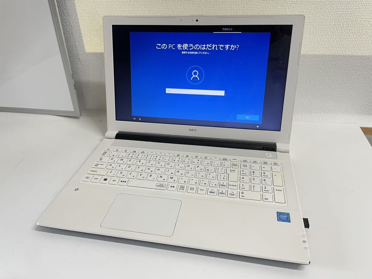 NEC LAVIE NS100/H PC-NS100H2W Intel Celeron CPU 3865U 1.8GHz 4GB DVDマルチ 15.6インチ Windows10 Home ノートパソコン PC 初期化済み