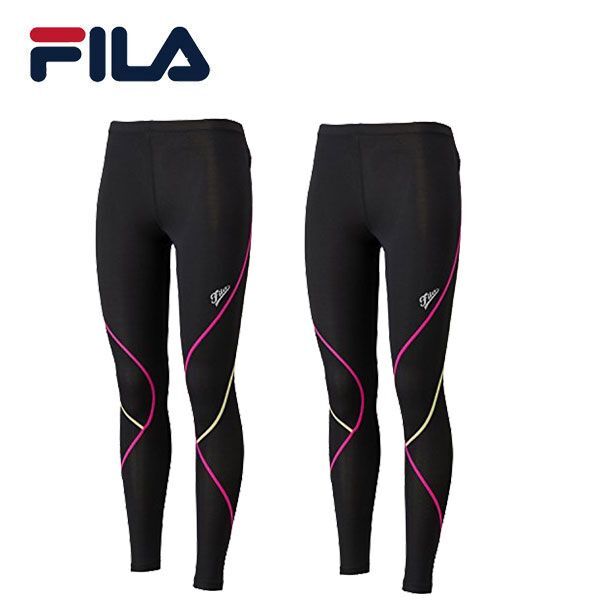 送料185円■ux449■▼レディース FILA インナーロングタイツ(445-407) LL 2点【シンオク】【クリックポスト発送】