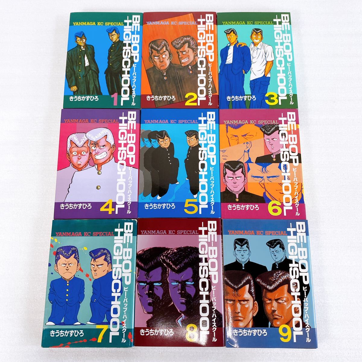 BE-BOP-HIGHSCHOOLビーバップ ハイスクール コミック18冊セット(1〜15/22/27/28巻)初版12冊【現状品】 BE-BOP-HIGHSCHOOLビーバップ ハイスクール コミック18冊セット(1〜15/22/27/28巻)初版12冊【現状品】