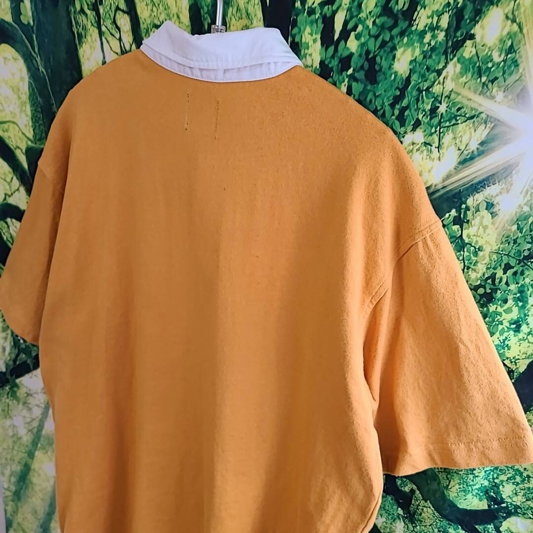 ルーカ RVCA ラガーシャツ Tシャツ 黄色 からし色 コットン 綿 ルーカ RVCA ラガーシャツ Tシャツ 黄色 からし色 コットン 綿