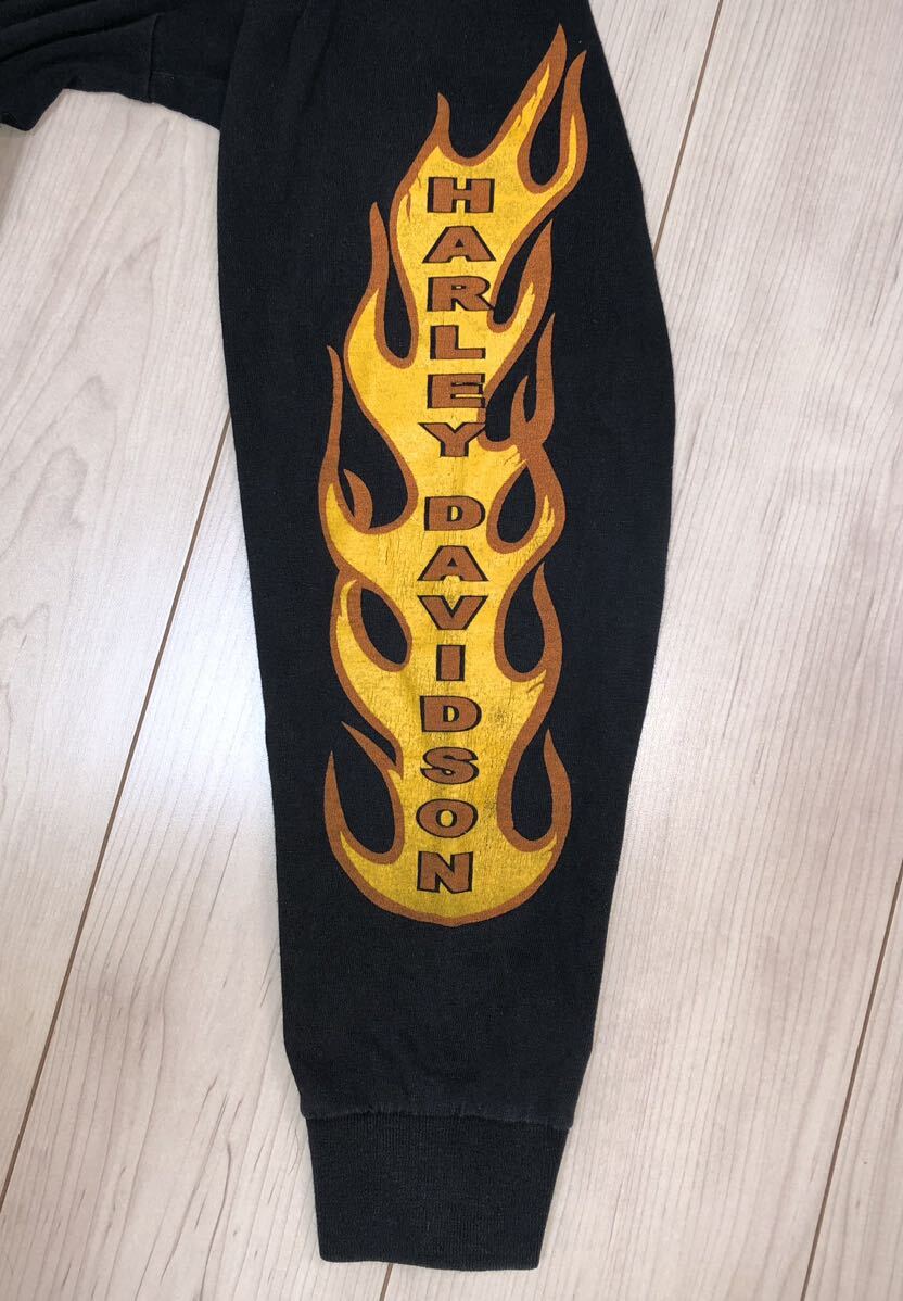 Harley Davidson Flame ビンテージ ロンT ロングスリーブ T Harley Davidson Flame ビンテージ ロンT ロングスリーブ T