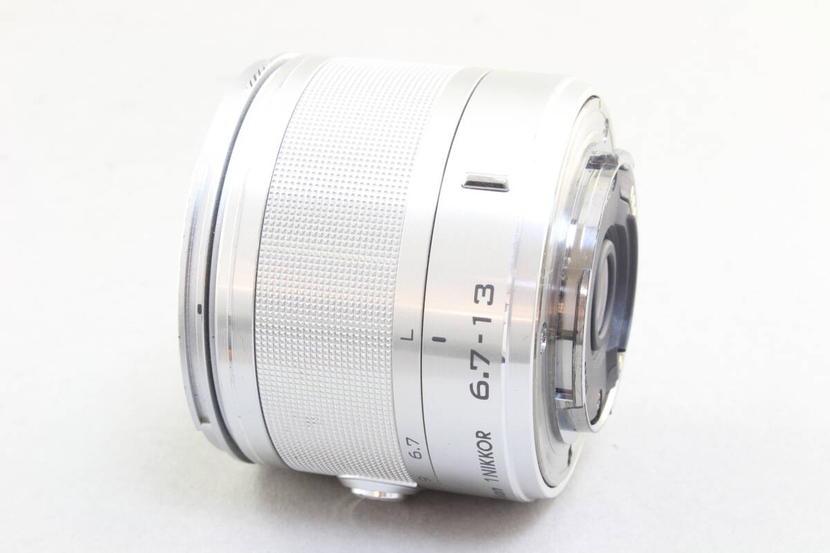 B+ ( staple product ) Nikon Nikon 1 NIKKOR 6.7-13mm F3.5-5.6 VR silver optics clear initial defect returned goods free receipt issue possibility 