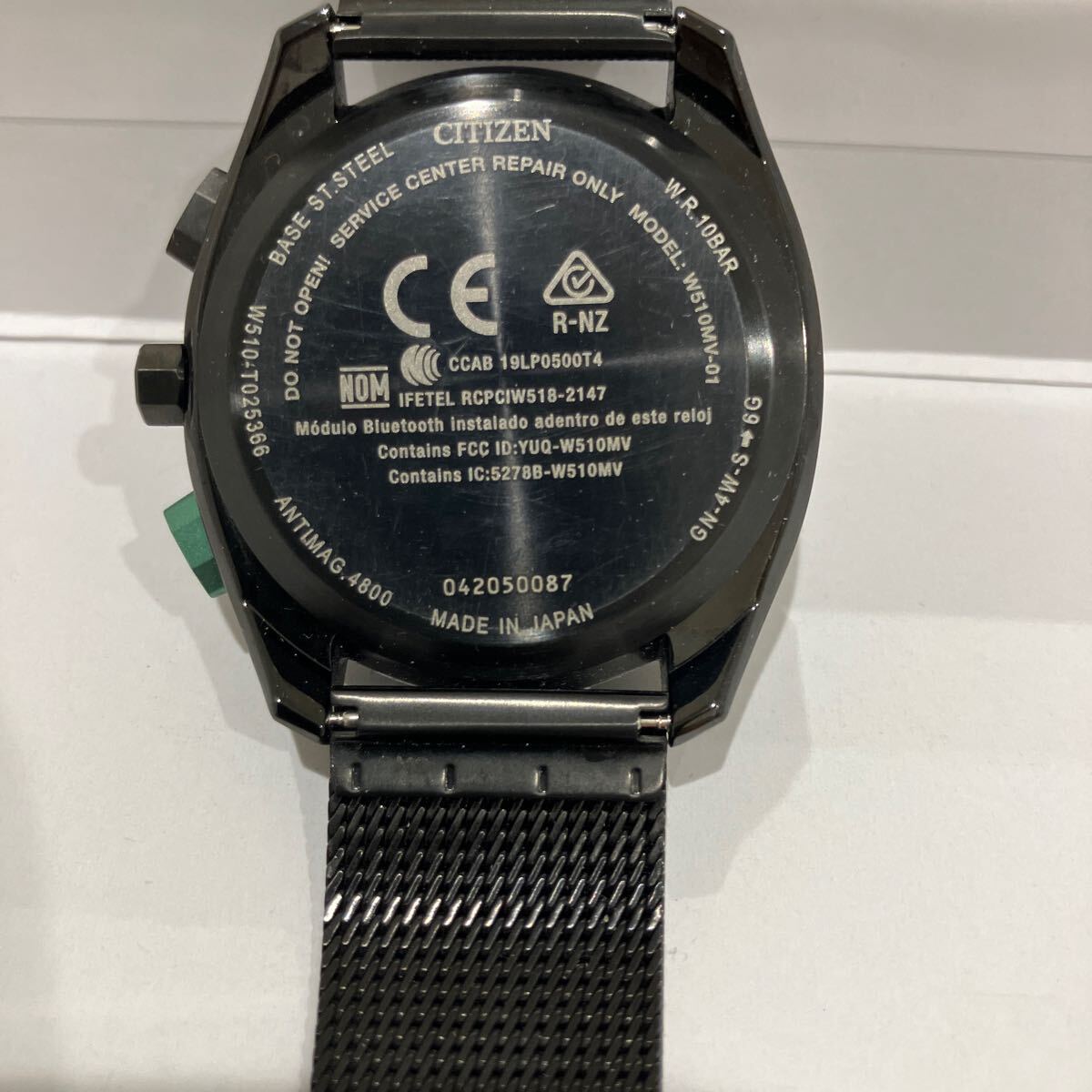 【極美品】シチズン 腕時計 Riiiver W510 Bluetooth 腕時計 シチズン Eco-Drive W510 Riiiver Bluetooth CITIZEN