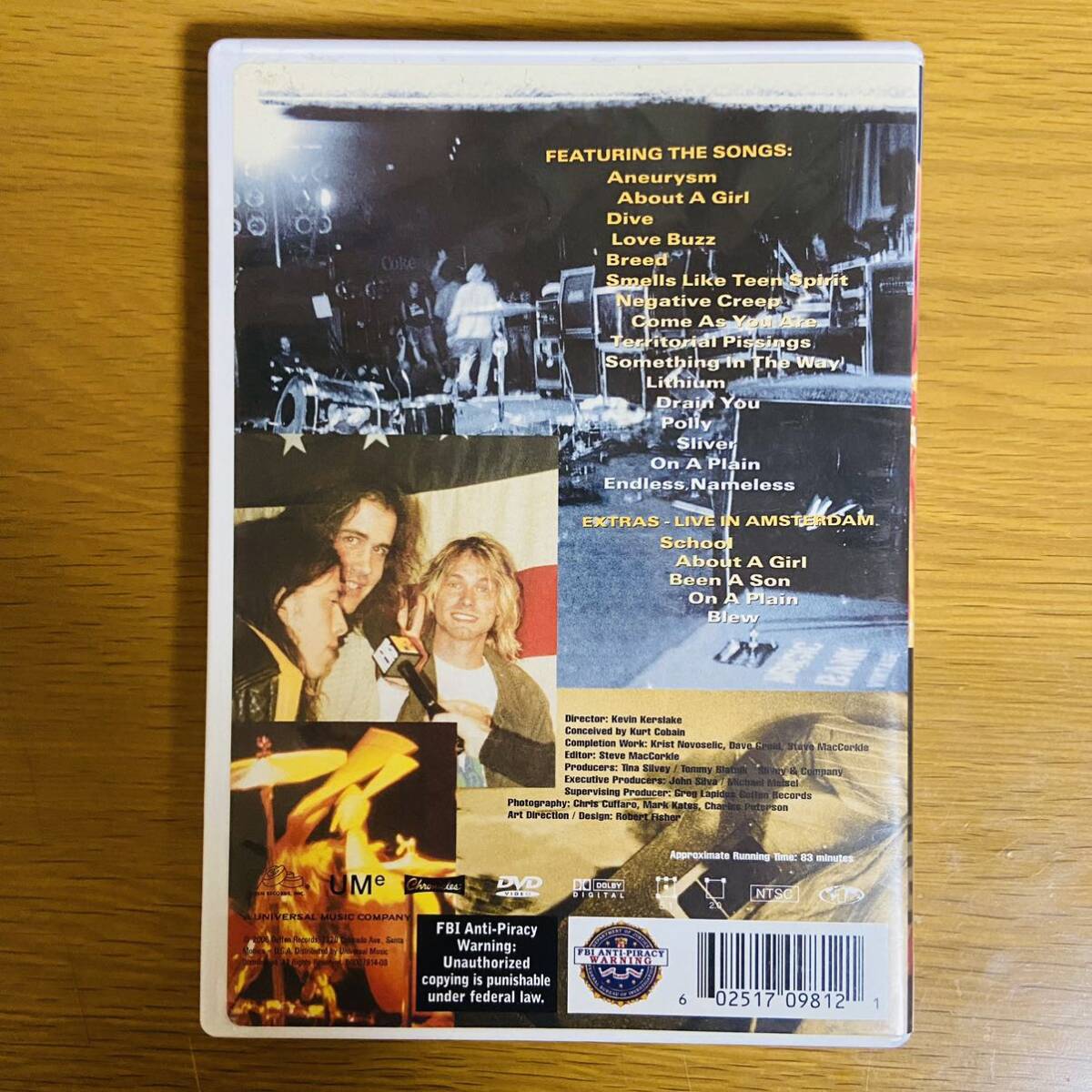 DVD ニルヴァーナ NIRVANA LIVE TONIGHT SOLD OUT_画像2