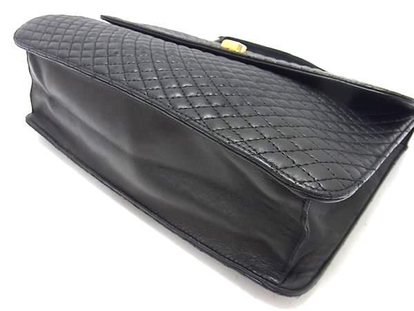 BALLY バリー レザー キルティング ブラック 黒 チェーン BALLY バリー レザー キルティング ブラック 黒 チェーン