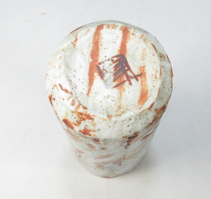 G3228】花器 人間国宝 加藤卓男 鼠志野 花生 花入 共箱 即決 G3228】花器 人間国宝 加藤卓男 鼠志野 花生 花入 共箱 即決