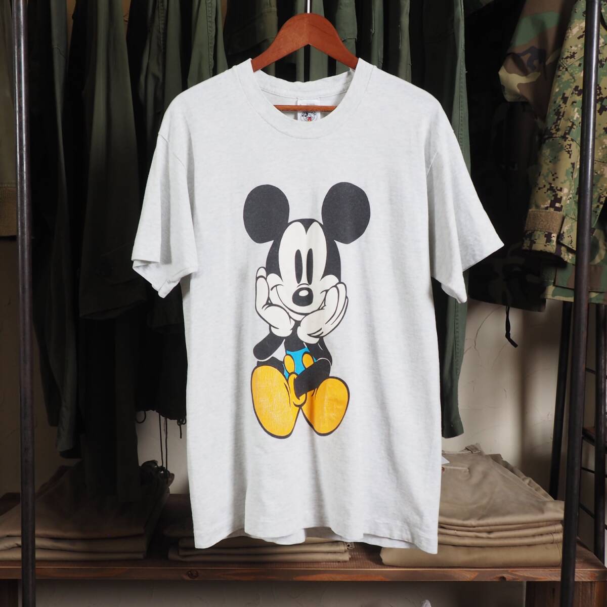 90s Disney ディズニー ミッキー Tシャツ 青パンツ 両面プリント 90s Disney ディズニー ミッキー Tシャツ 青パンツ 両面プリント