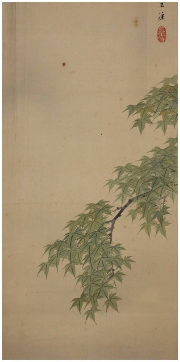 真作」 京都画壇・【望月玉渓】 青楓飛瀑図 掛軸 共箱・二重箱 望月派・望月玉泉師事(山水、風月)|売買されたオークション情報、Yahoo!オークション(旧ヤフオク!) の商品情報をアーカイブ公開 - オークファン(aucfan.com)