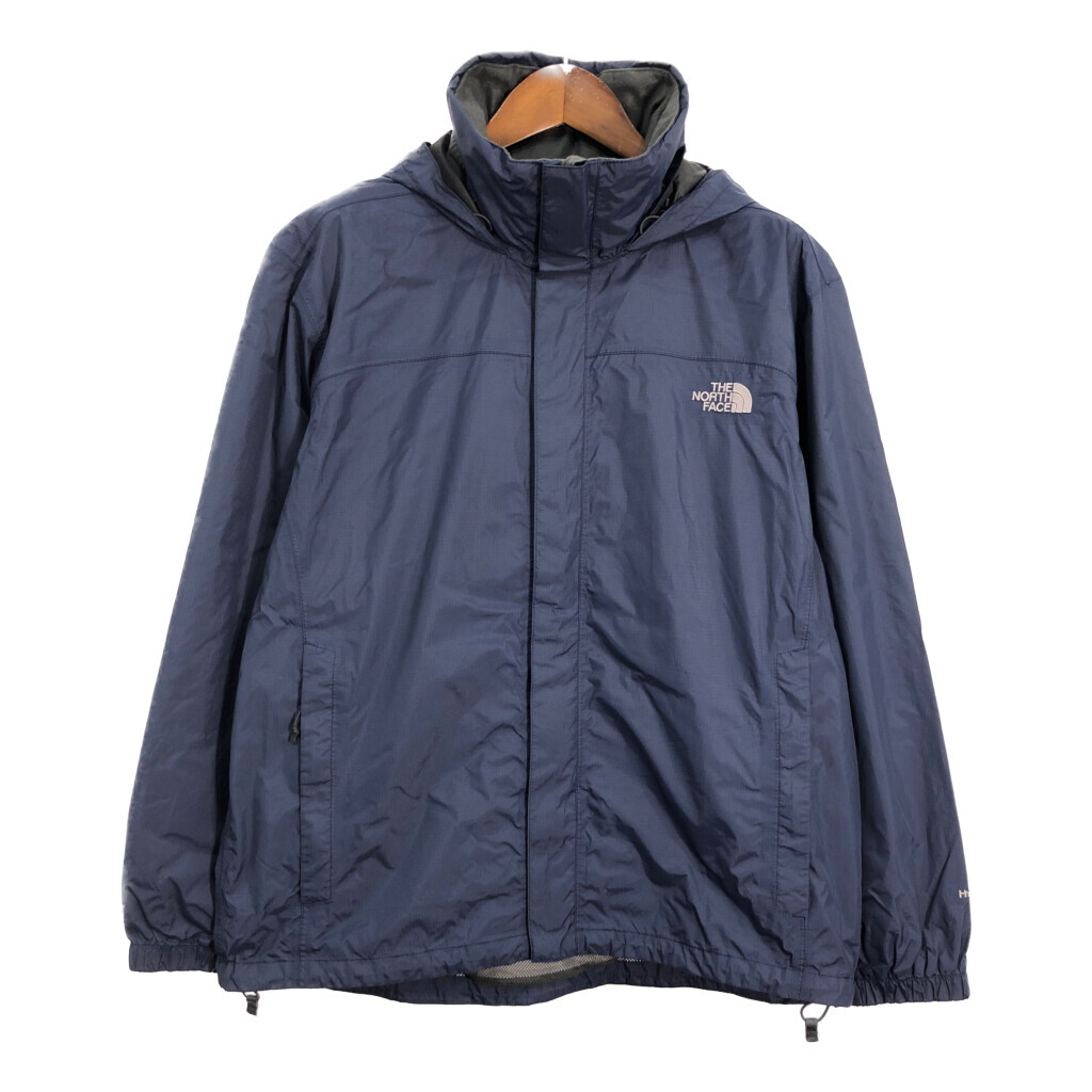 THE NORTH FACE ノースフェイス HYVENT マウンテンパーカー アウトドア 防水 ネイビー (メンズ L) 中古 古着 R7302