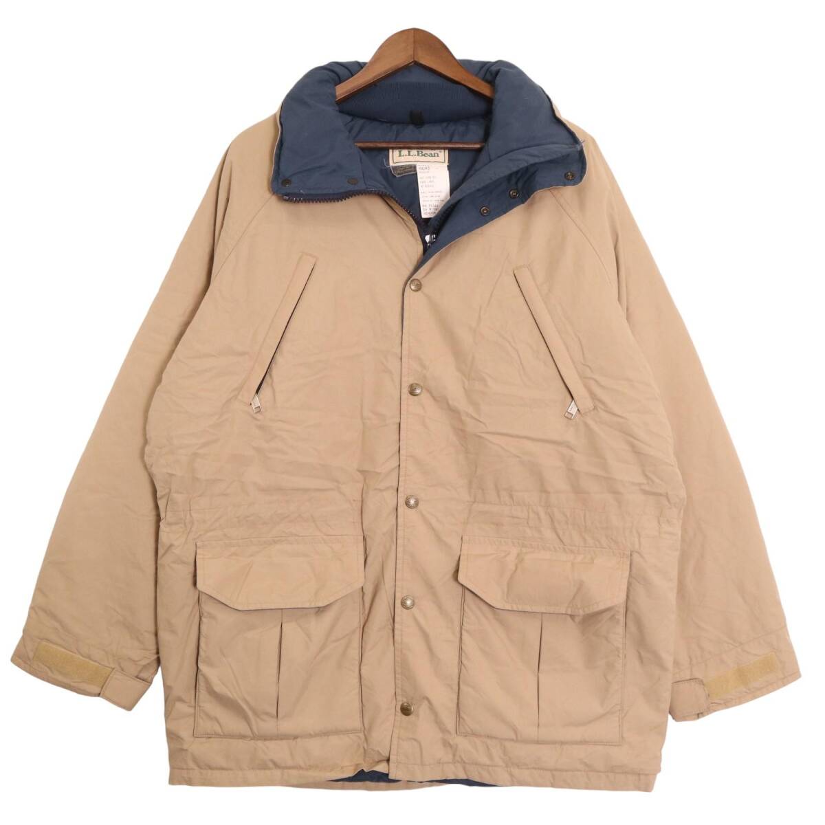 人気満点 90年代 カナダ製 L.L.Bean エルエルビーン GORE-TEX ワーデンズパーカー ダウンジャケット ベージュ (メンズ M) 中古 古着 A0648 男性用