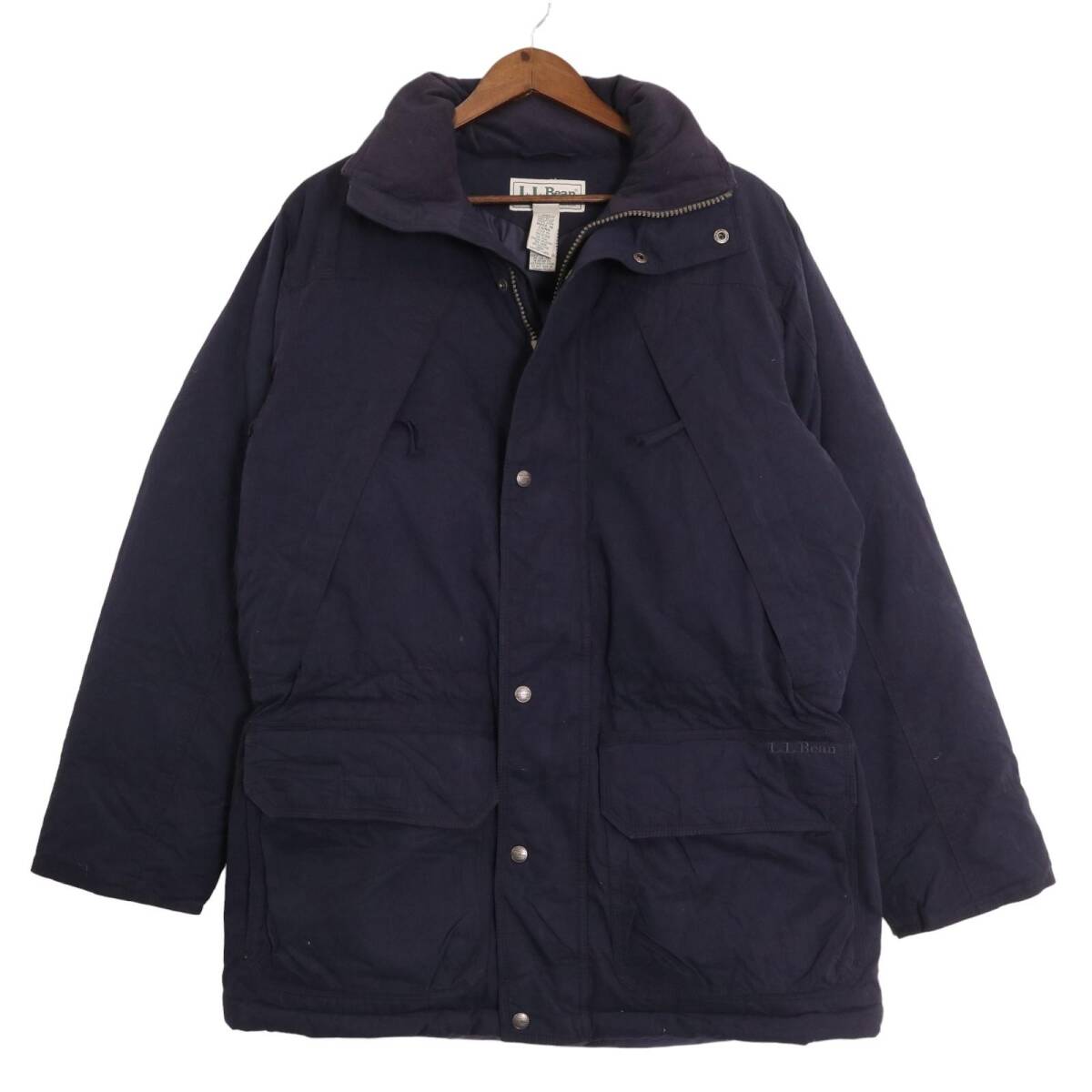 パリコレクション S) (メンズ ネイビー アウトドア ダウンジャケット PARKA STATE BAXTER エルエルビーン L.L.Bean 00年代 中古 A0687 古着 男性用