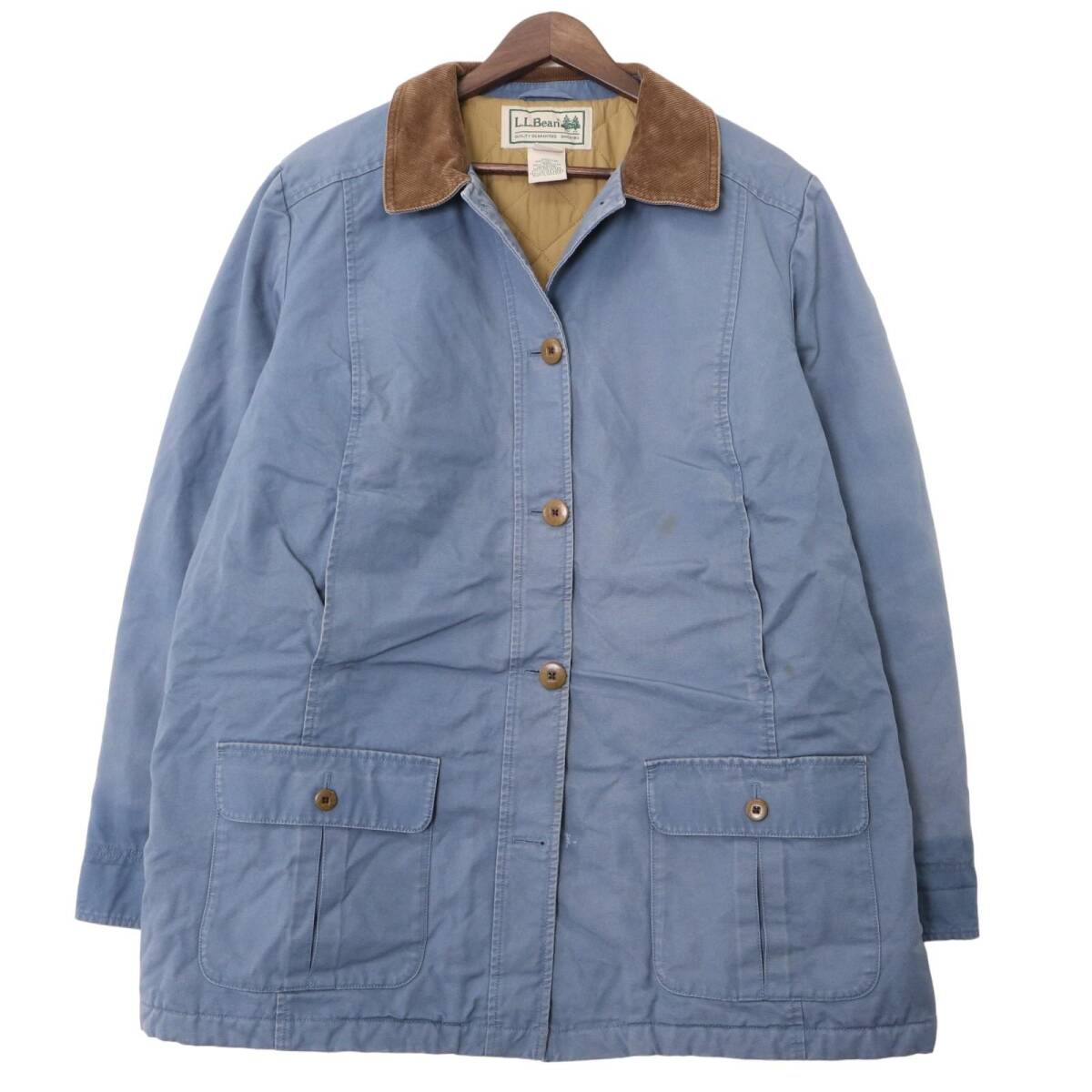 新着 00年代 L.L.Bean エルエルビーン ハンティングジャケット アウトドア ライトブルー (レディース XL) 中古 古着 A0877 女性用