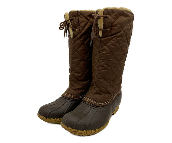 印象のデザイン キルティング ブーツ ビーン エルエルビーン L.L.Bean ボア KA1258 古着 中古 24.0cm相当) (レディース ブラウン 女性用