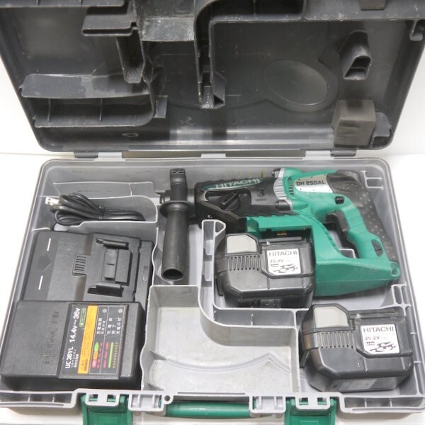 日立工機 コードレスロータリハンマドリル DH25DAL(2SLCK) 25.2V 3.0Ah SDSプラス ハンマードリル HITACHI ≡DT4787