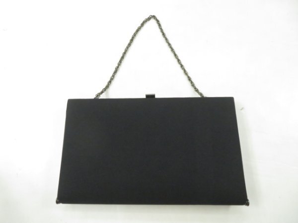 ys6750060; 宗sou 未使用品　　和装小物　和装バッグ　喪服用　ちりめん　無地【リサイクル】【着】