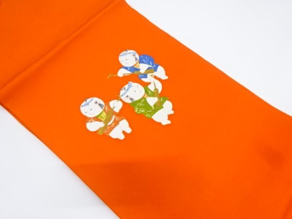 ys7125113; 宗sou 塩瀬手描き御所人形模様名古屋帯【リサイクル】【着】