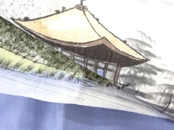 ys7126275; 宗sou 絞り金閣寺模様男物長襦袢【アンティーク】【著】