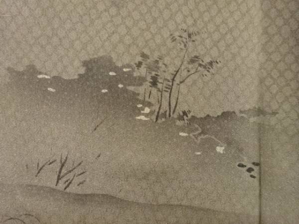 ys7125679; 宗sou 風(fēng)景模様男物長(zhǎng)襦袢【アンティーク】【著】