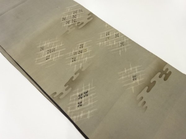 ys7128467; 宗sou ヱ霞に花模様刺繍昼夜帯（材料）【アンティーク】【着】