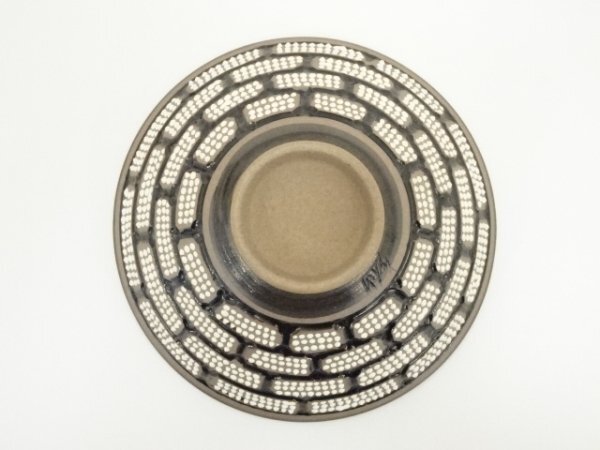 初代加藤善治 花形平鉢 「七十九翁 早梅亭造之」銘 加藤善治 平鉢 早梅亭 初代加藤善治 花形平鉢 「七十九翁 早梅亭造之」銘 加藤善治