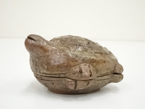 楽山焼（出雲焼）11代長岡住右衛門空権造『香合』（共箱）