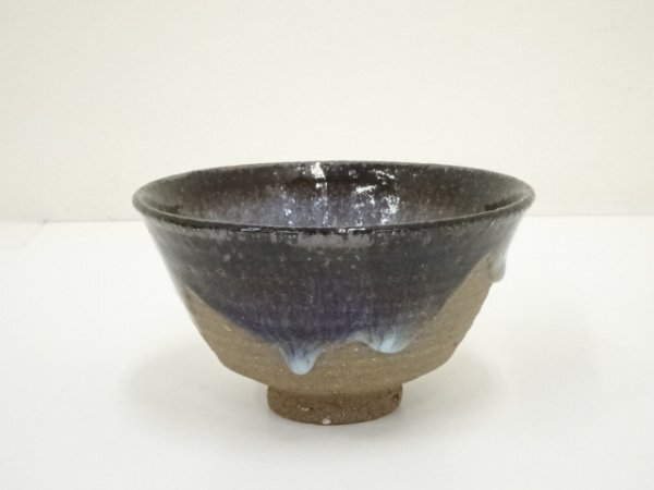 ys7060397; 宗sou 作家物　紫掛釉茶碗（保護箱）【道】