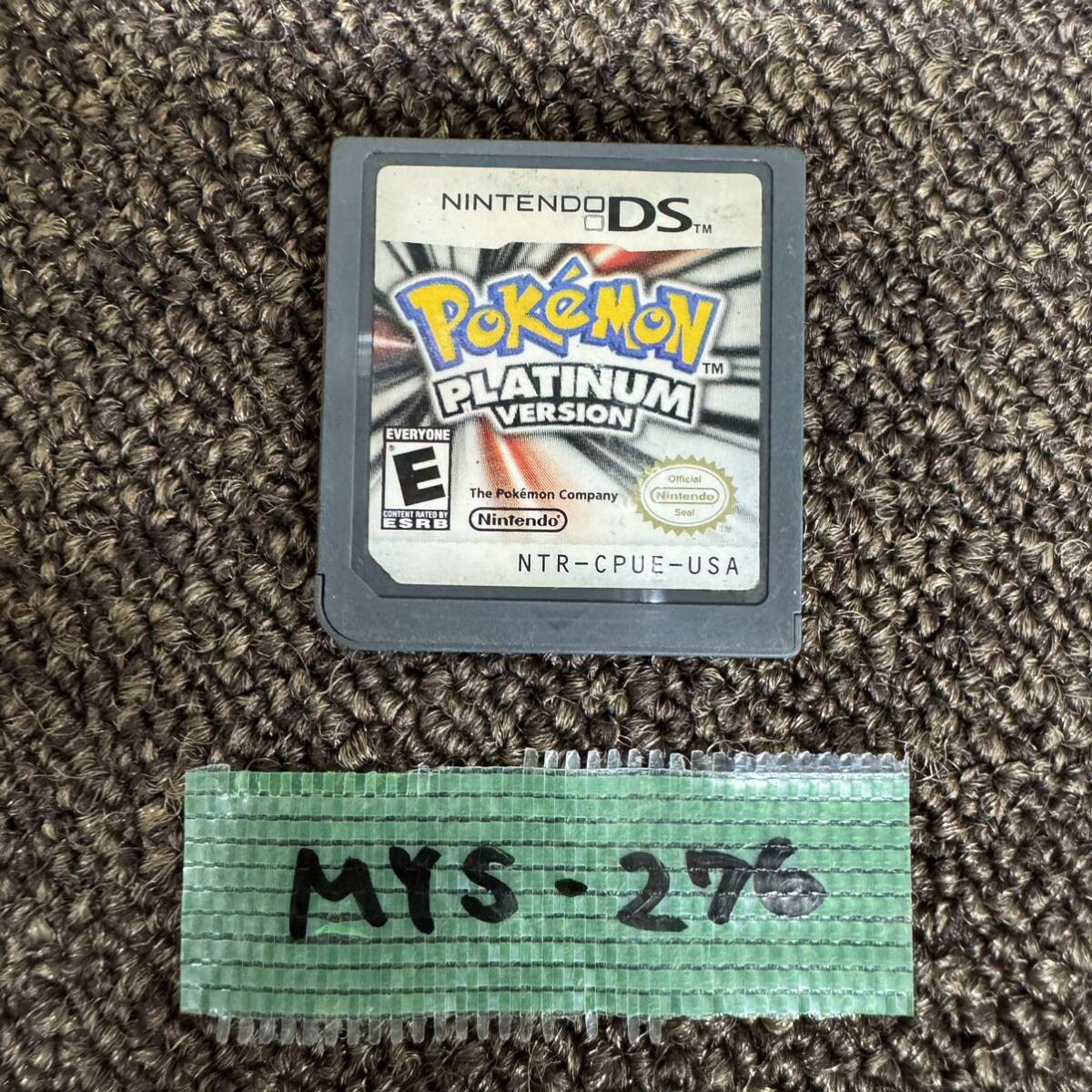 MYS-276 激安 ゲー厶ソフト Nintendo DS ポケットモンスター プラチナ (USA) 海外版 Pokemon PLATINUM 中古 同梱不可