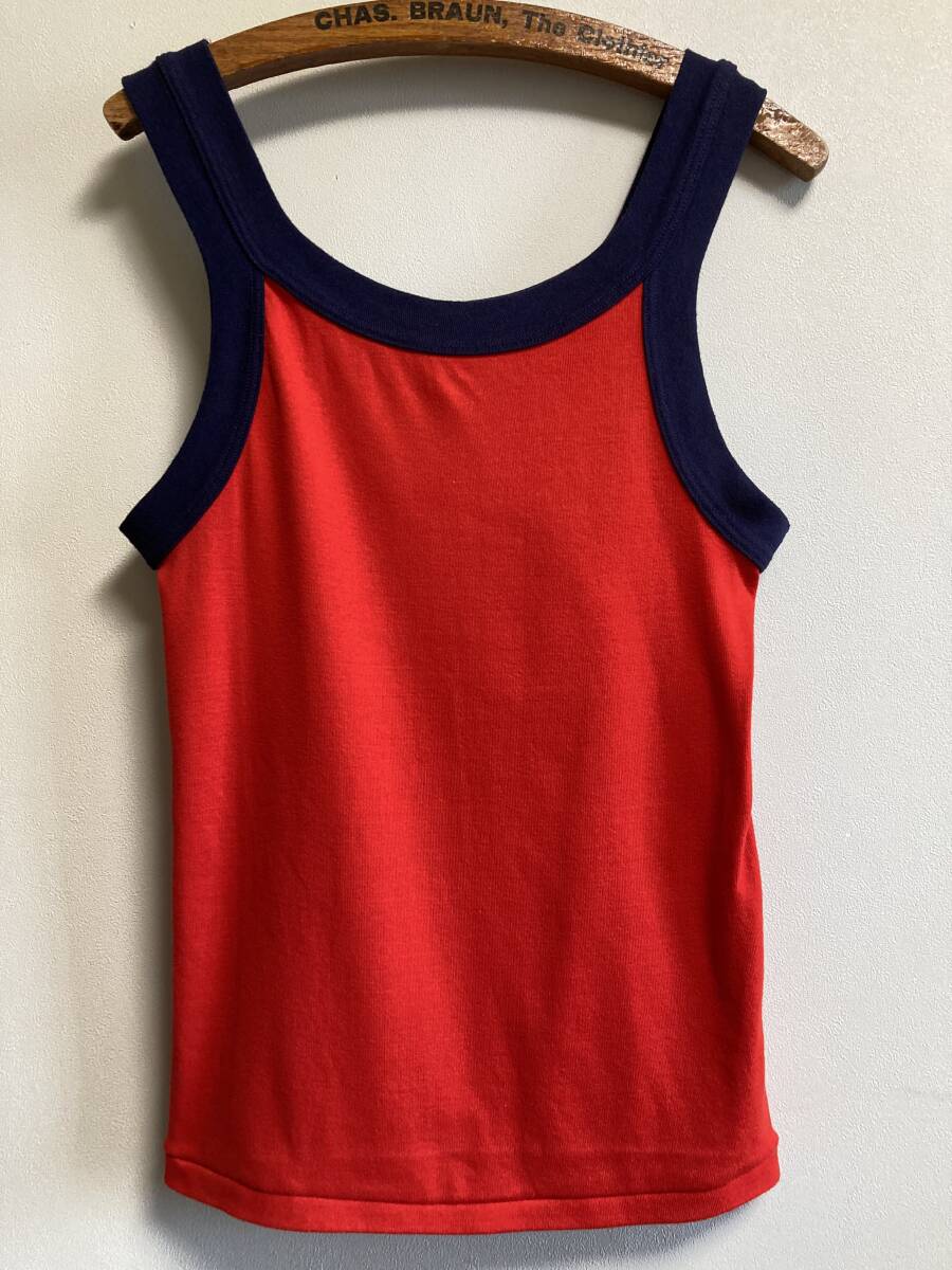 80s 90s vintage ヴィンテージ Sears シアーズ BODY WEAR ボディーウェア リンガー 無地 タンクトップ ストアブランド